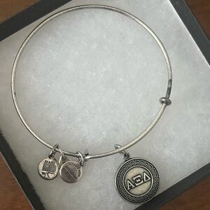 Alex and Ani Greek Letter Bracelet (Alpha Xi Delta)
